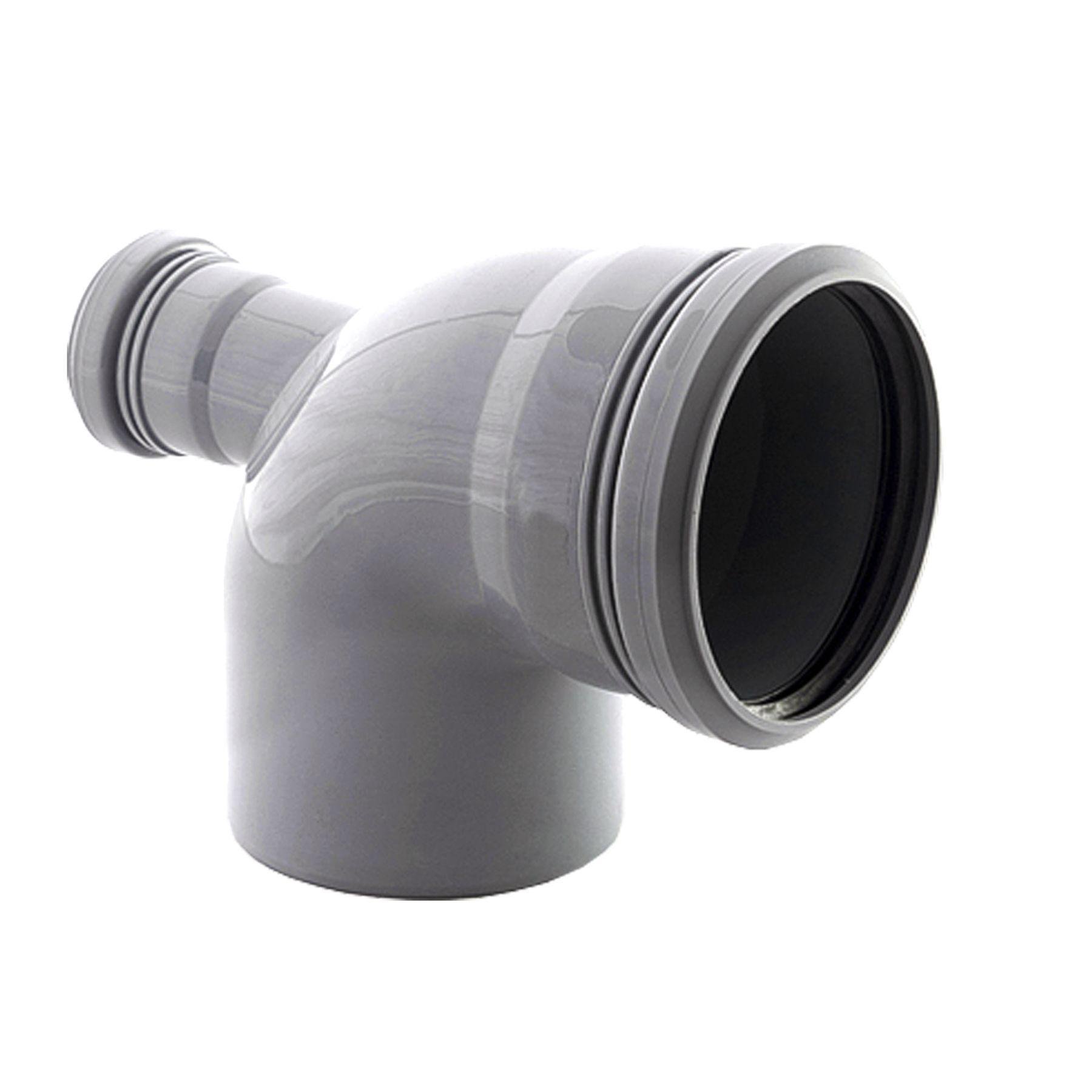 Колено VSplast 110 90° с отводом 50 мм горизонтальное (000018611)