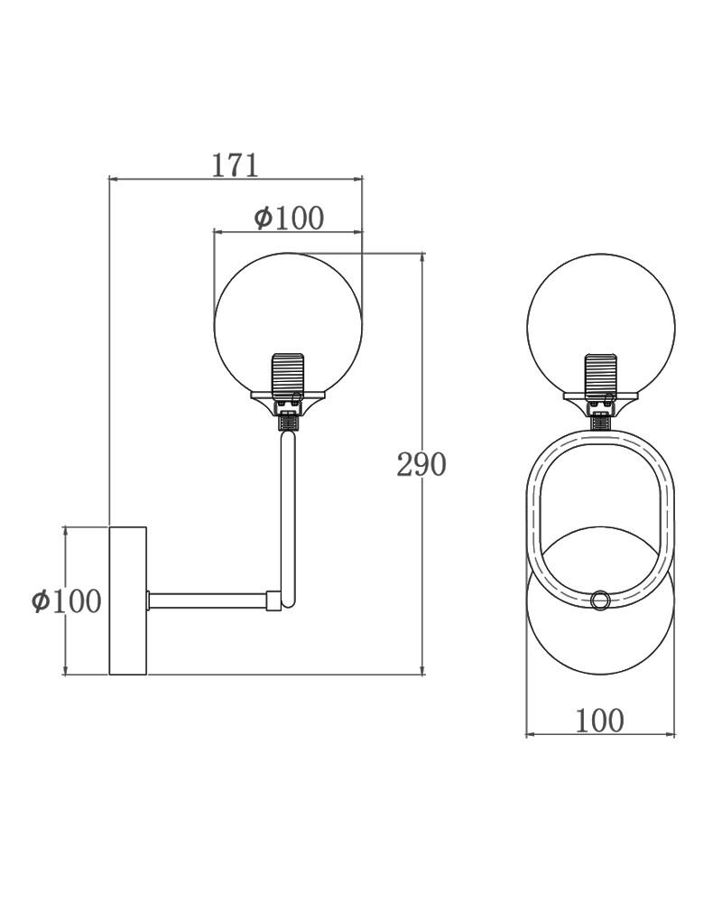 Бра Edlin PL321159-1 Sonte G9 1x10W IP20 Латунний (28103946) - фото 3 Бра Edlin PL321159-1 Sonte G9 1x10W IP20 Латунний (28103946) - фото 3