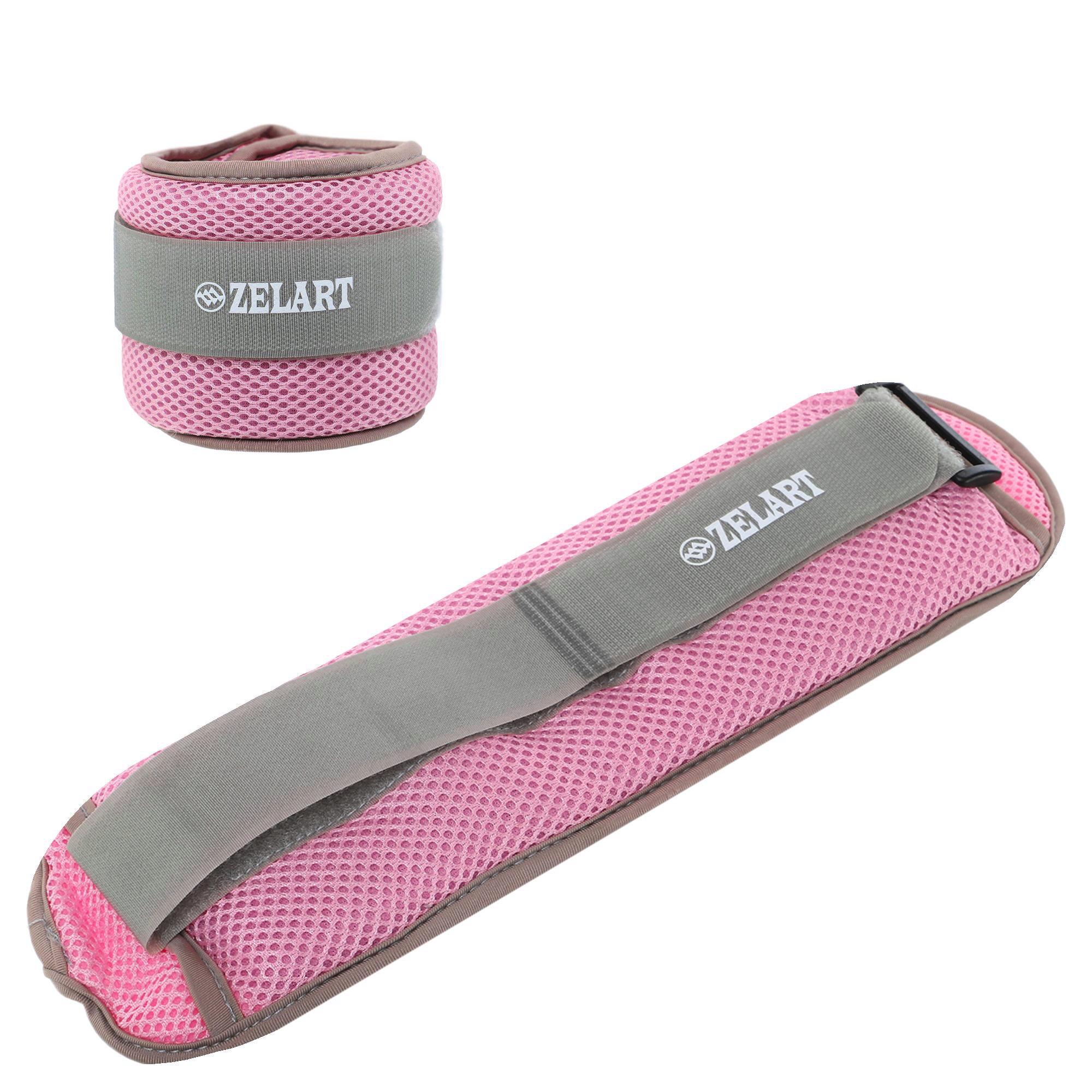 Обтяжувачі-манжети Zelart Pro водонепроникні 2х1 кг Рожевий/Сірий (FI-7210-2_Розовый-серый) - фото 1 Обтяжувачі-манжети Zelart Pro водонепроникні 2х1 кг Рожевий/Сірий (FI-7210-2_Розовый-серый) - фото 1
