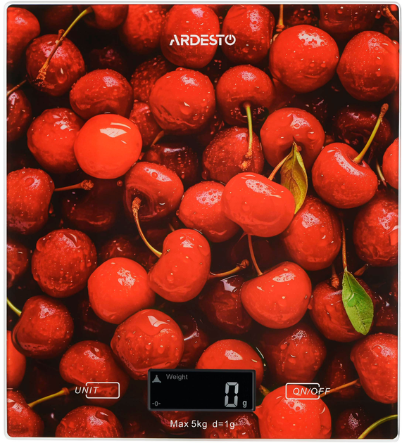 Ваги кухонні Ardesto CHERRY SCK-893CHERRY Червоний (GR-04408)