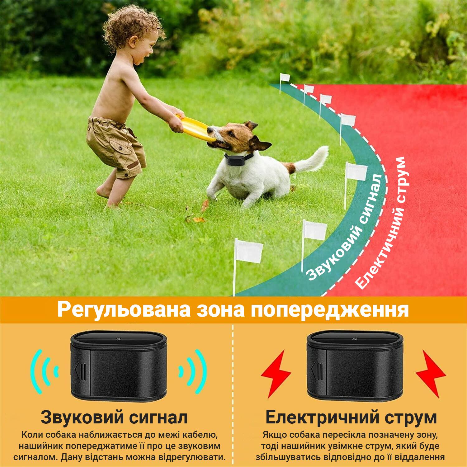 Забор для собак электронный Pet 023 проводной с 1 ошейником - фото 7