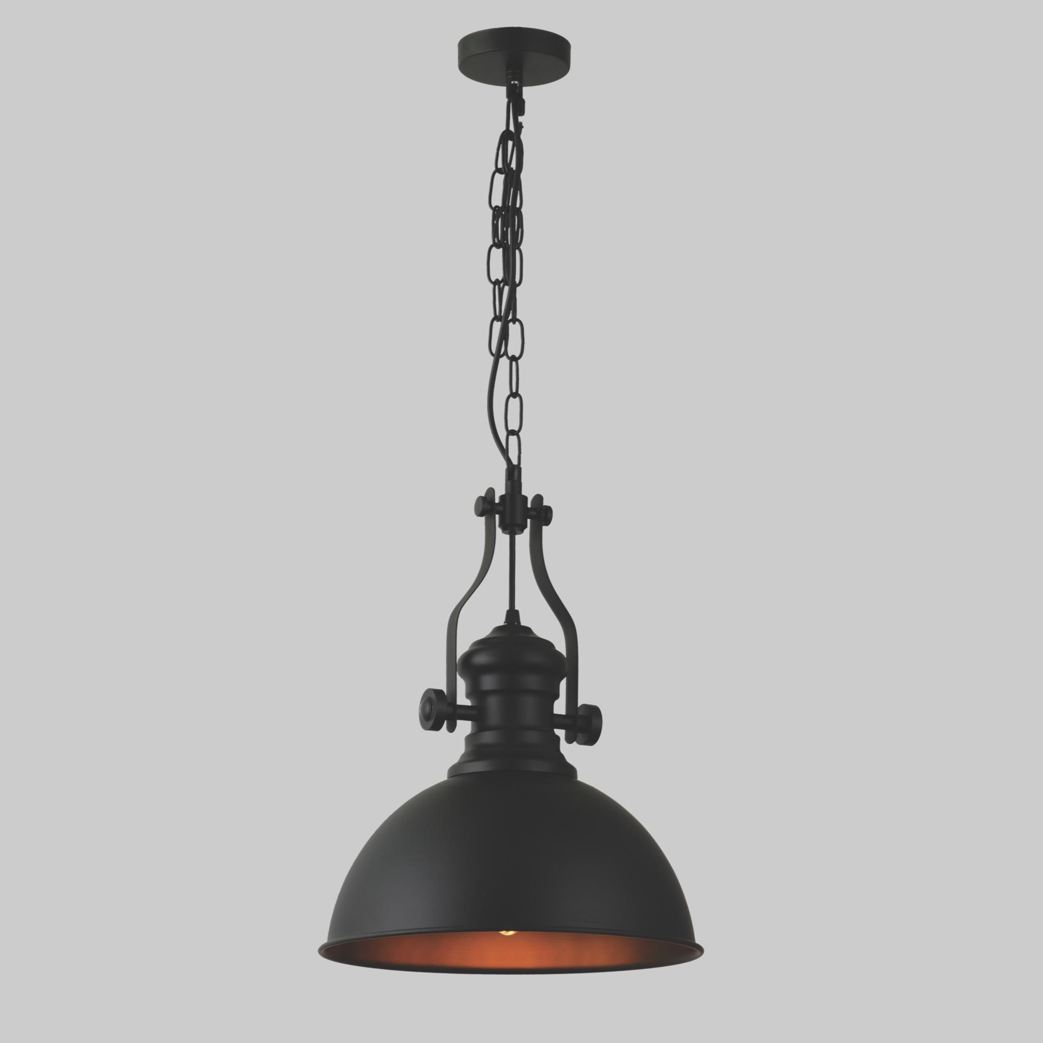 Люстра Metal Bell подвесная 30 см Черный