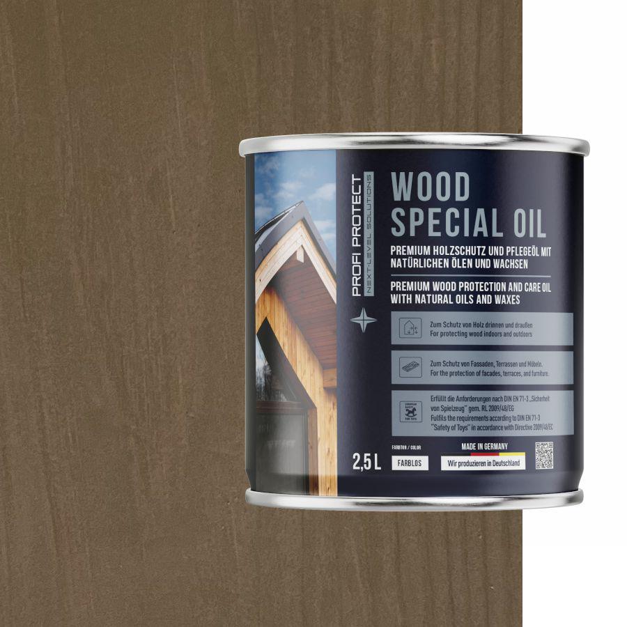 Лазурь на основе пчелиного воска и льняного масла ProfiProtect Wood Special Oil 2,5 л Clay/Sand (22555526)