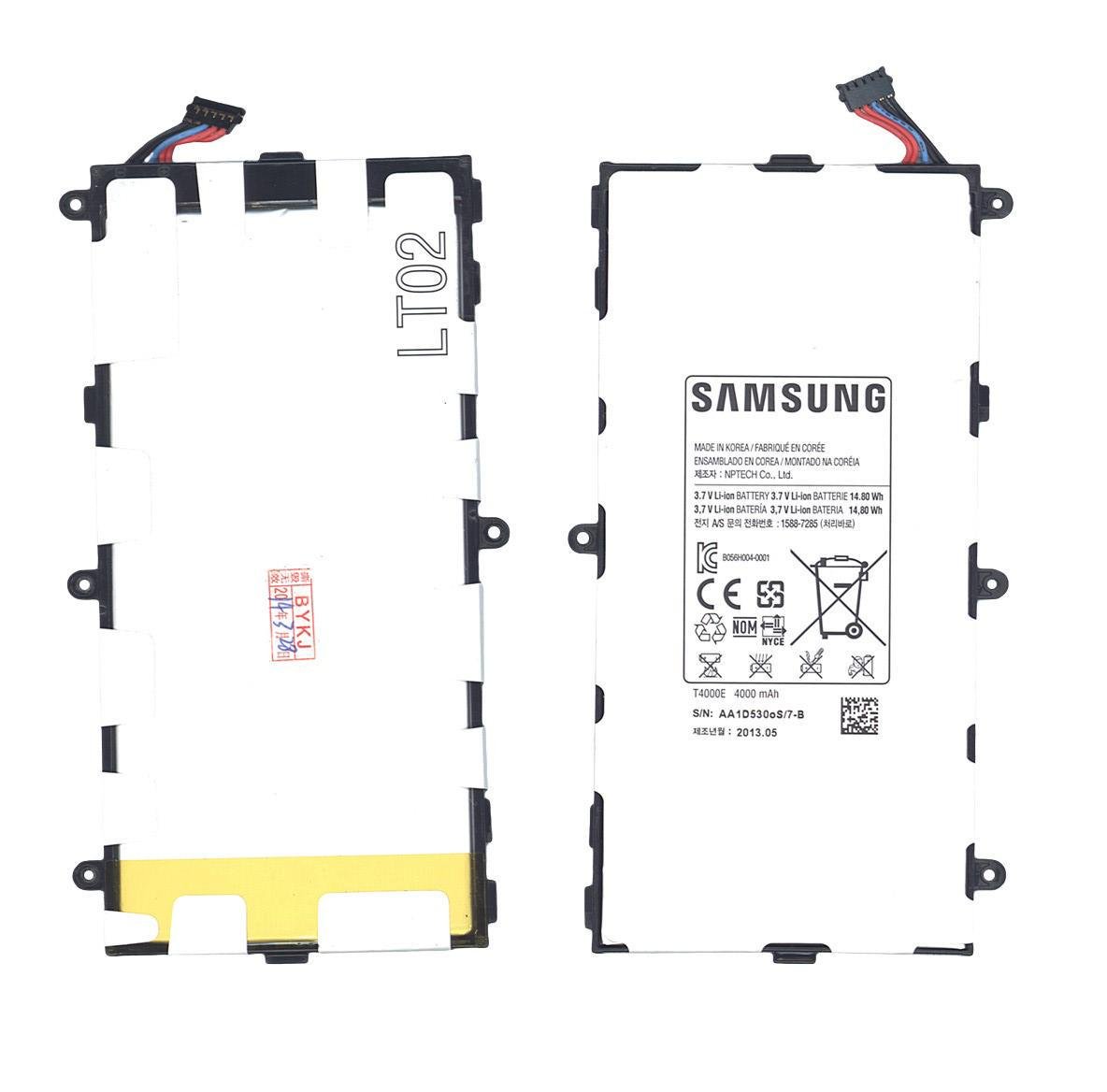 Аккумулятор для планшета Samsung T4000E Galaxy Tab3 7,0 3,7V 4000 mAh White