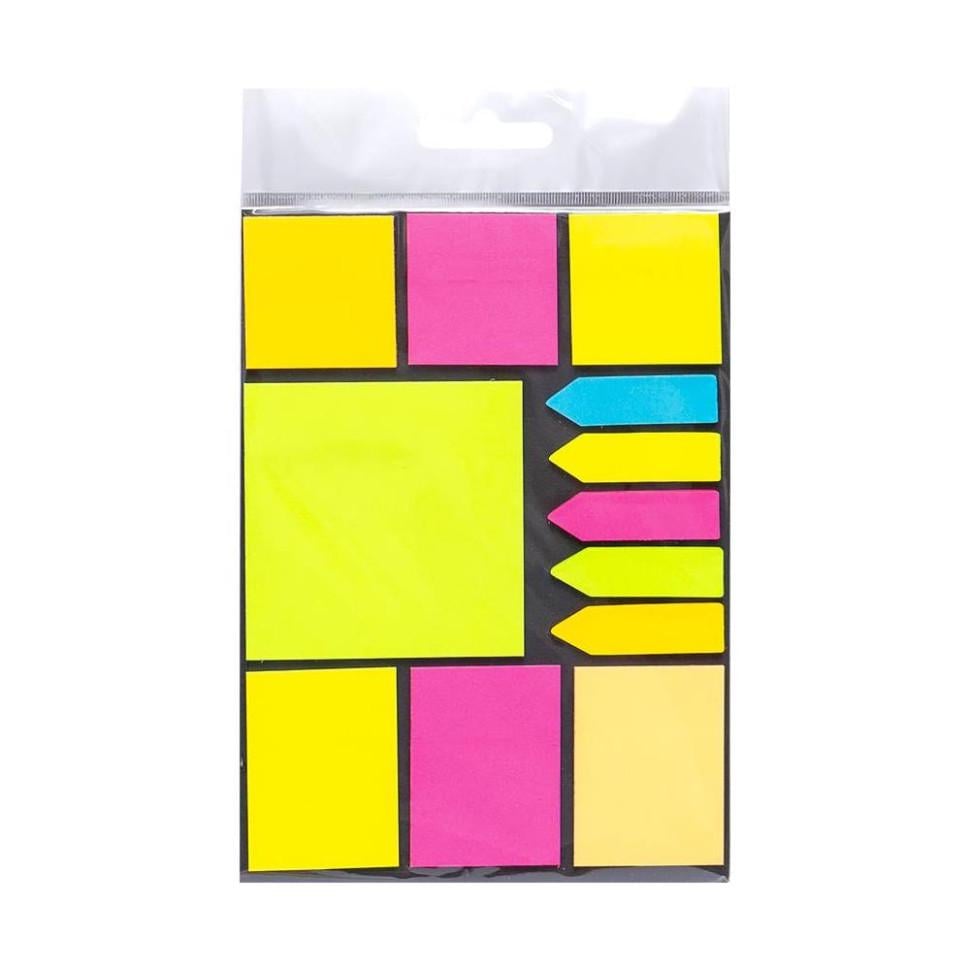 Набір стікерів для нотаток фігурних 9 видів Різнокольоровий (PN-226-N-10) Набір стікерів для нотаток фігурних 9 видів Різнокольоровий (PN-226-N-10)