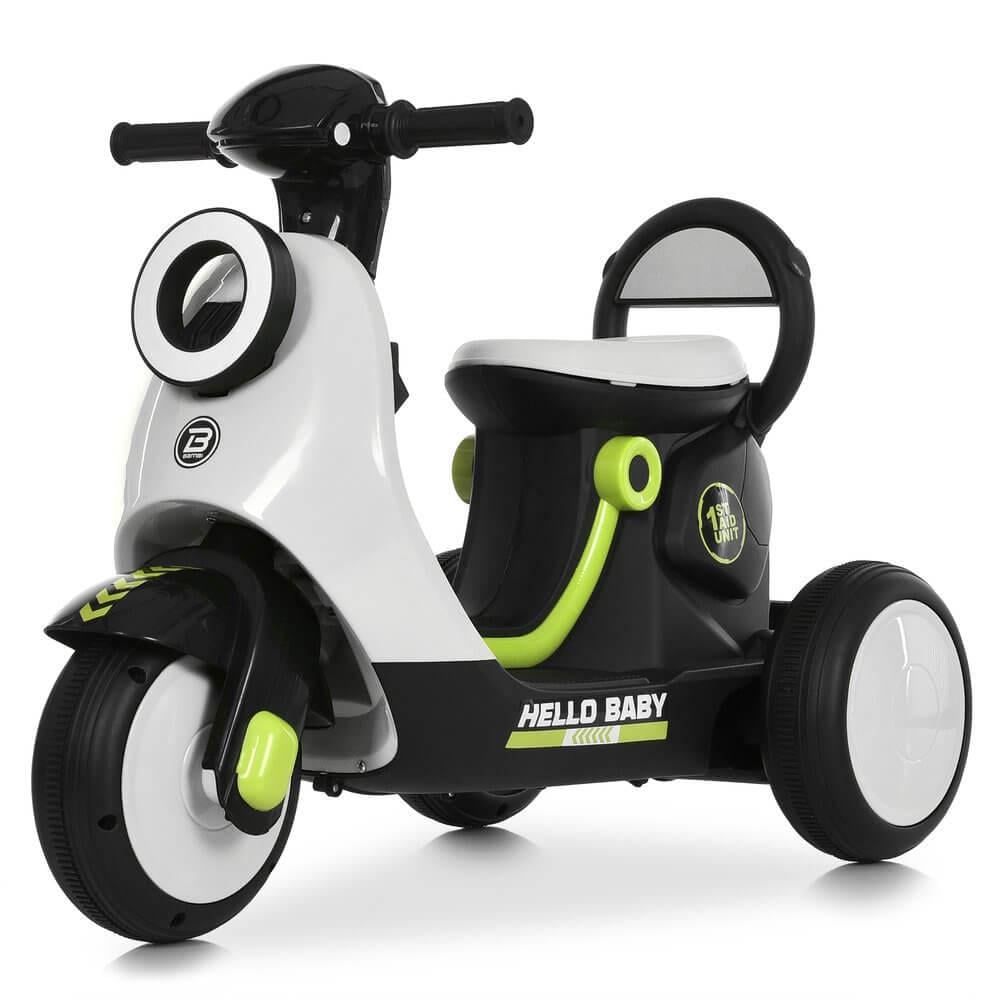 Детский электромотоцикл Bambi M 6298BR-1 Белый (1876952748)