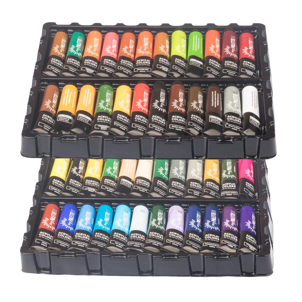 Набор акриловые краски 48 цветов + 6 кисточек + палитра Art Planet - фото 7 Набор акриловые краски 48 цветов + 6 кисточек + палитра Art Planet - фото 7