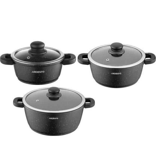 Набір каструль Ardesto Gemini Anzio 6 предметів (AR1906AS) (183628)