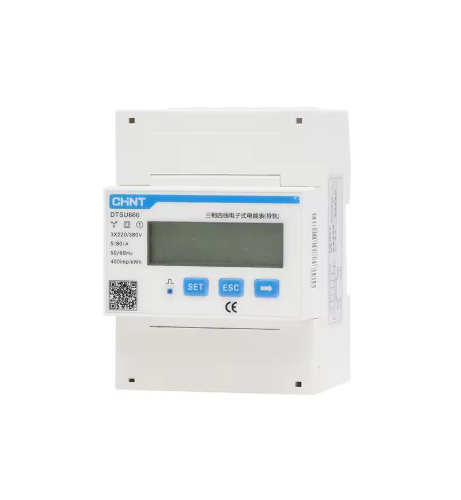 Лічильник енергії CHINT DDSU666 Modbus RS485 двонаправлений багатофункціональний програмований інтелектуальний трифазний