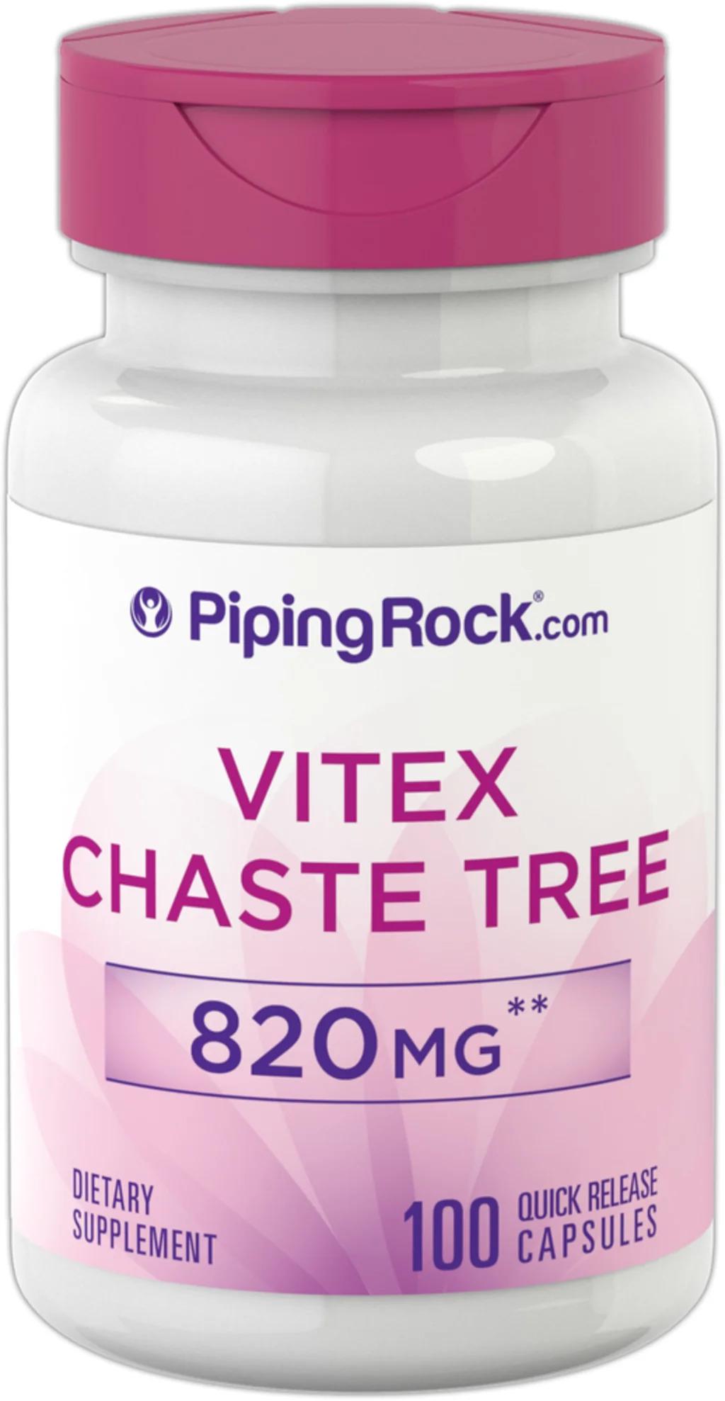 Экстракт плодов витекса священного Piping Rock Vitex Chasteberry Fruit 820 mg 100 quick release capsules