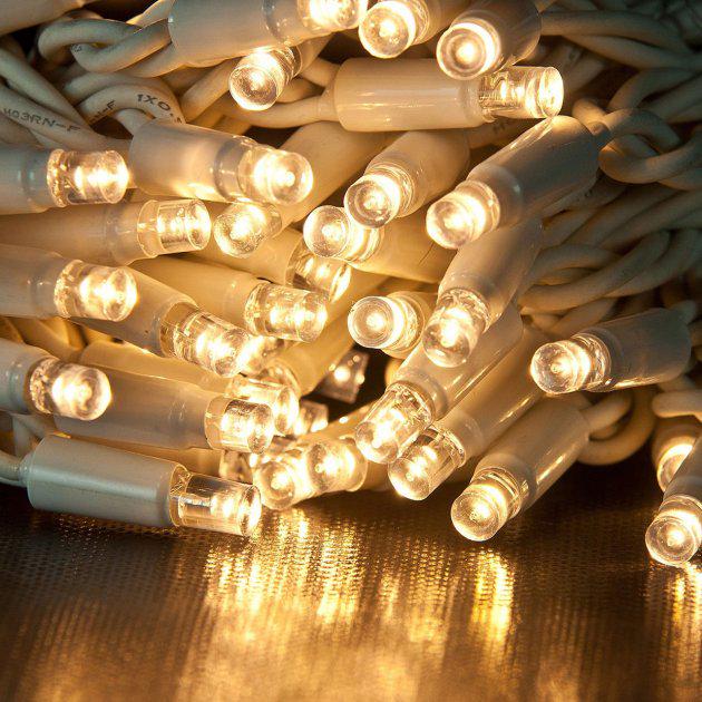 Гирлянда светодиодная уличная 10 м 100 LED Теплый белый (8-5-15197)