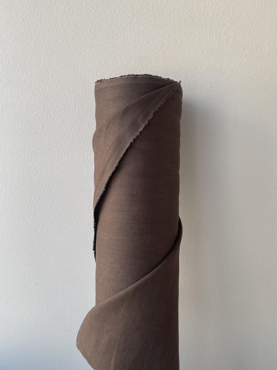 Ткань рубашечно-платьевая LINEN PLUS льняная натуральная 143 см 1547 Коричневый - фото 7 Ткань рубашечно-платьевая LINEN PLUS льняная натуральная 143 см 1547 Коричневый - фото 7