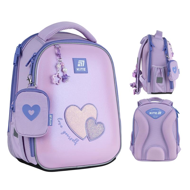 Шкільний рюкзак KITE SET K25-555S-7 Sweetheart з пеналом та сумкою для взуття (995184) - фото 3 Шкільний рюкзак KITE SET K25-555S-7 Sweetheart з пеналом та сумкою для взуття (995184) - фото 3