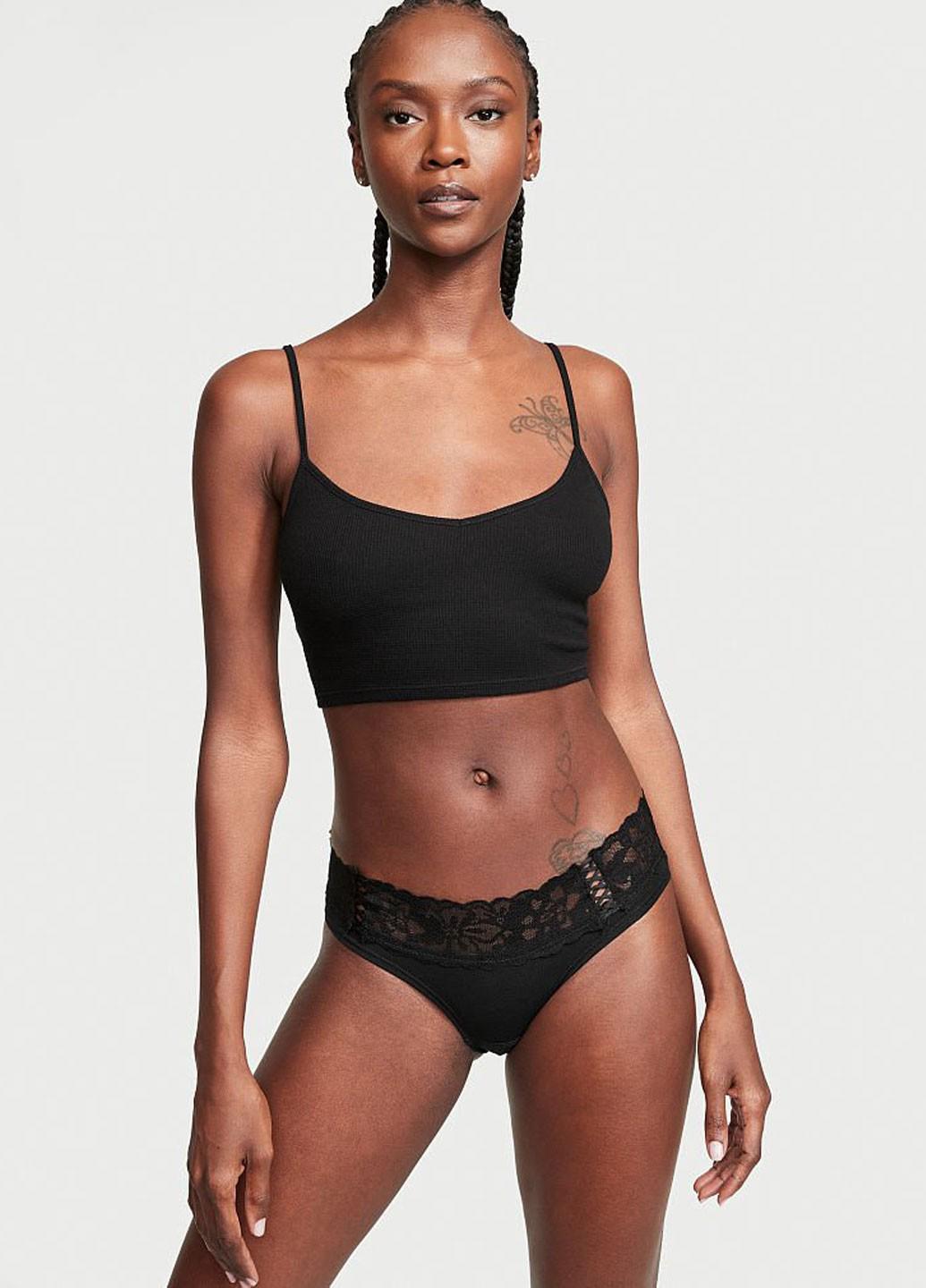 Женские трусы Victoria's Secret 3560000126011QB4S S Черный (55203030)