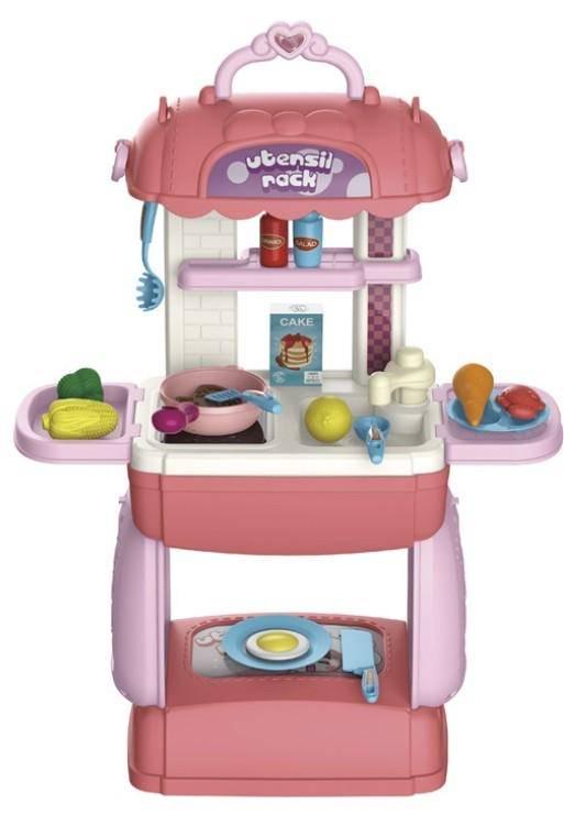 Набор игровой Mobile Kitchen в чемодане Розовый (21158014)