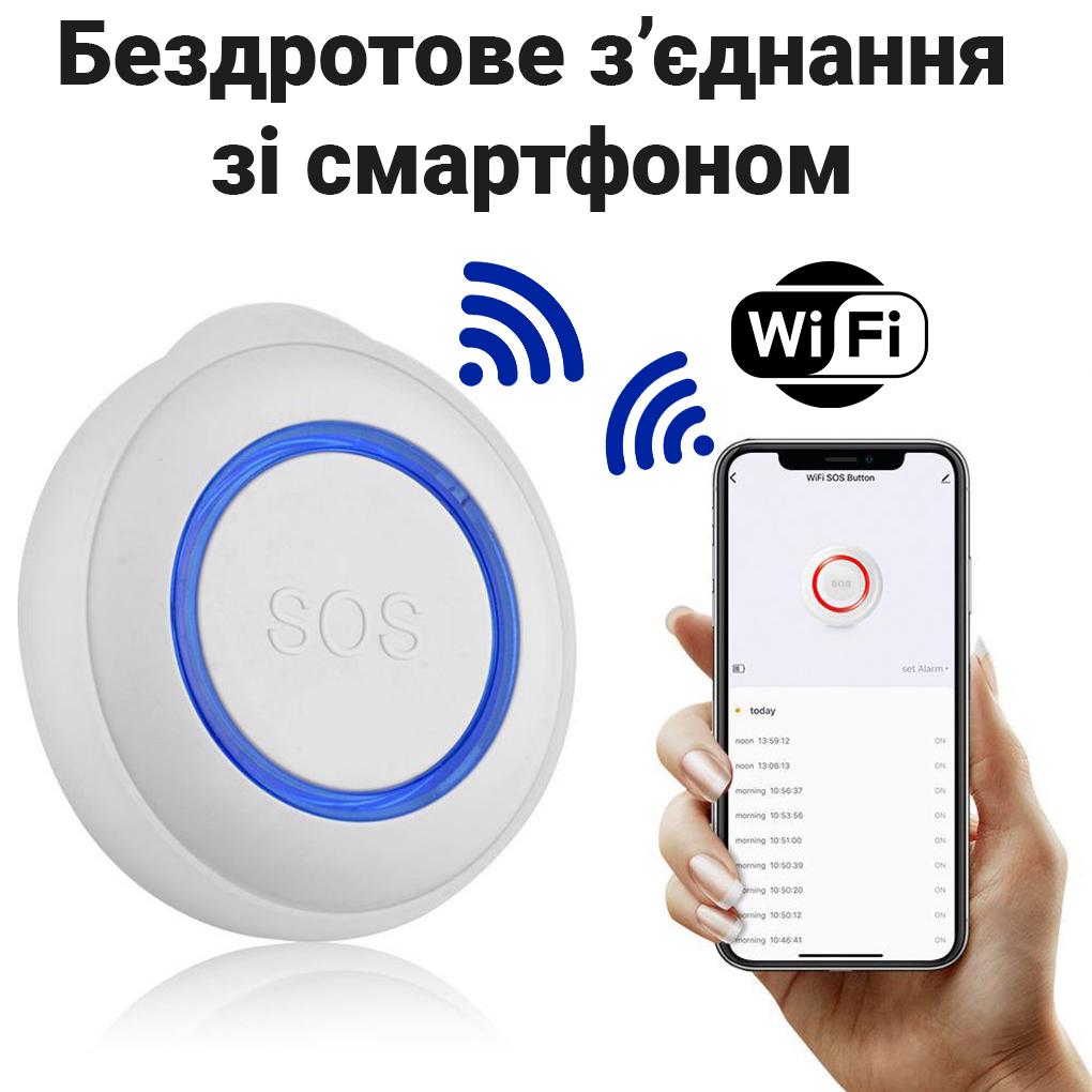 Кнопка Sos тревожная Wifi USmart SOS Button-01w для пожилых людей Tuya - фото 6 Кнопка Sos тревожная Wifi USmart SOS Button-01w для пожилых людей Tuya - фото 6