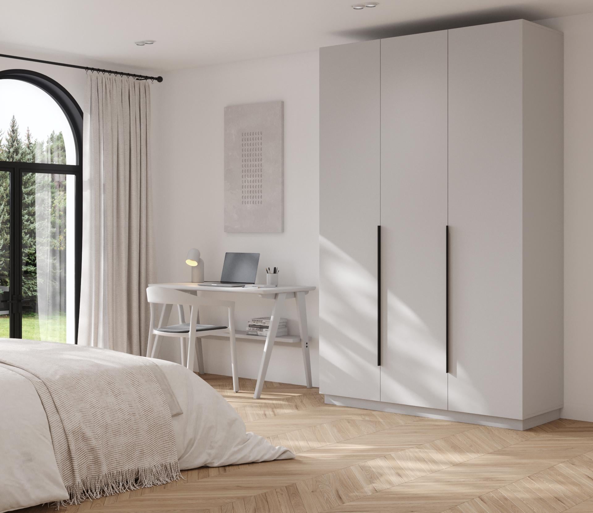 Шкаф для одежды Mebelist P5 1200x550x2200 мм 3Д Попелястый