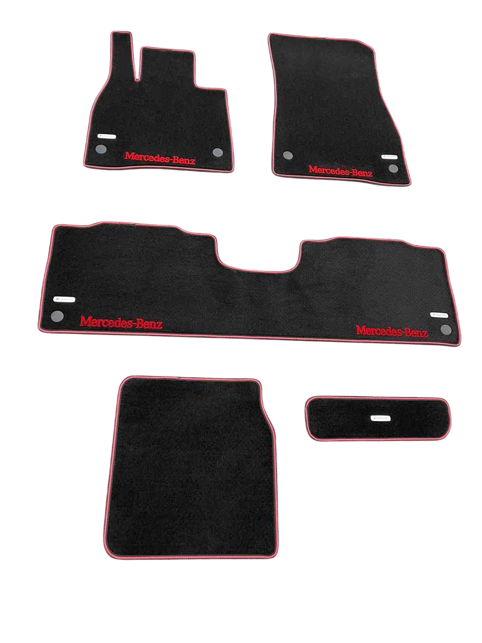 Коврики в салон ворсовые для Mercedes EQS SUV X296 2023- 5 шт. Черный (27326803)
