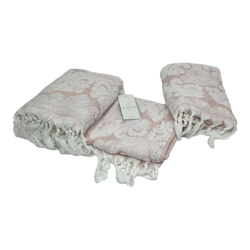 Набор полотенец Maison D'or Celestina Rose 50х100/85х150 см Пыльный розовый
