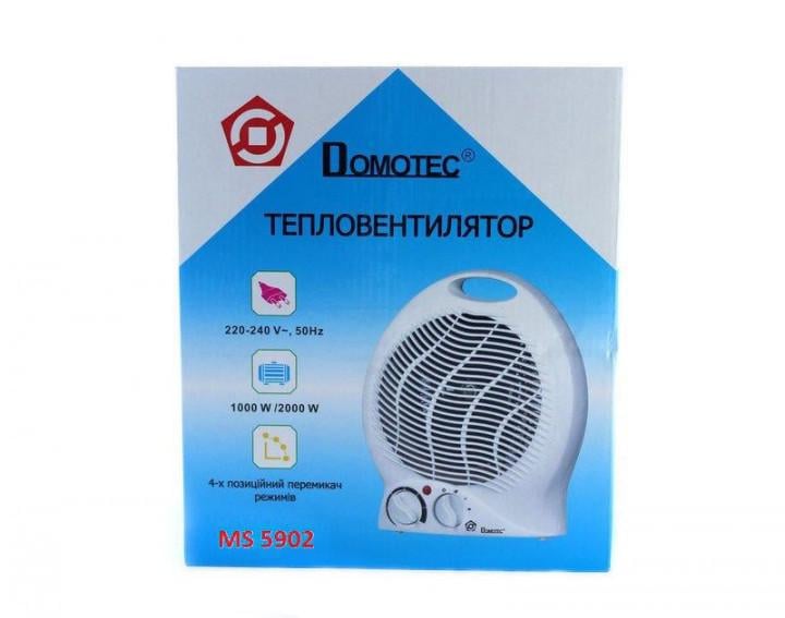 Тепловентилятор Domotec MS-5902 2000 Вт (MS 5902) - фото 2