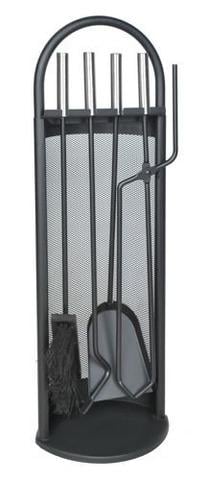 Набор каминных аксессуаров из стали 5в1 Серый - фото 4 Набор каминных аксессуаров из стали 5в1 Серый - фото 4