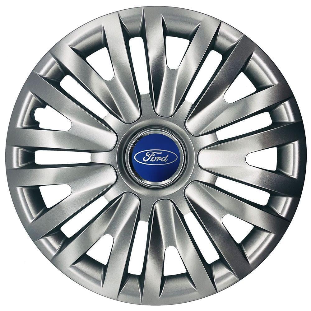 Колпаки SJS 313 с логотипом Ford R15 4 шт. Серебристый