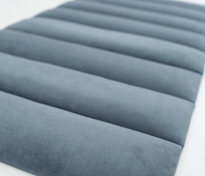 Стінова панель самоклеюча м'яка Soft Pan велюр 15x90х3,7 см матовий Джинсовий (159003) - фото 2