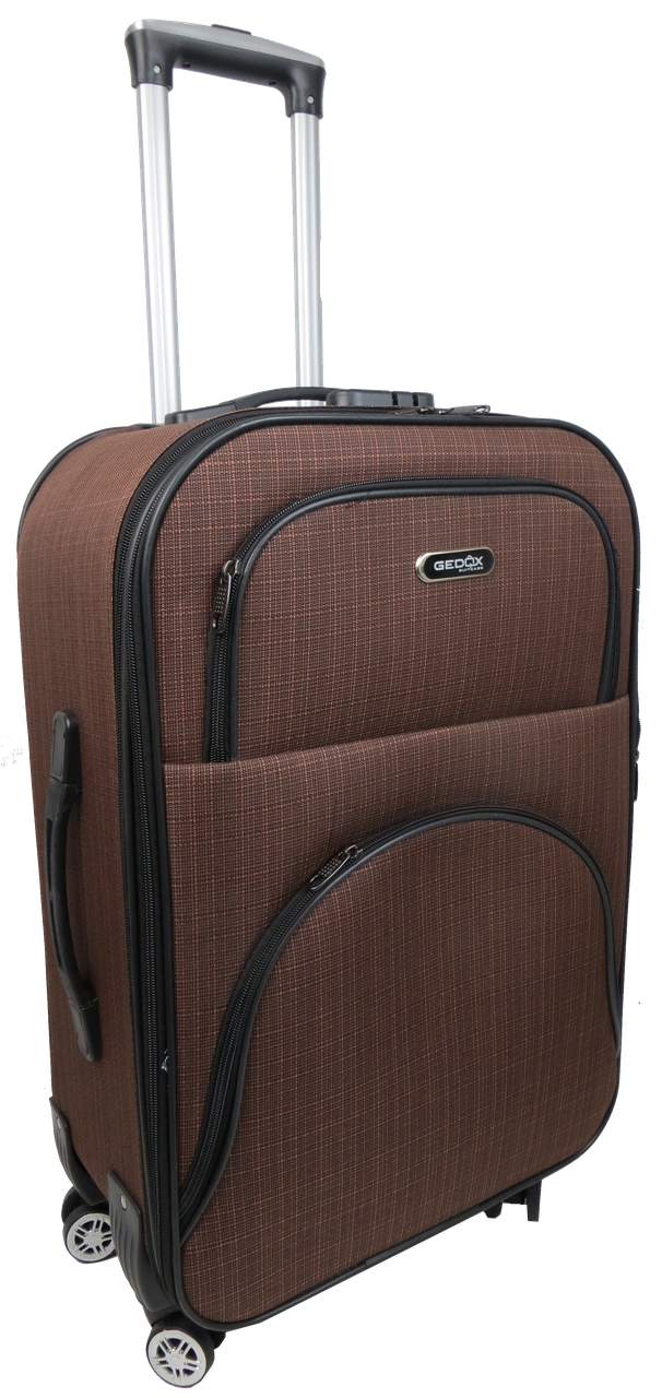 Валіза на чотирьох колесах Gedox тканинна середня 67 л Коричневий Валіза на чотирьох колесах Gedox тканинна середня 67 л Коричневий