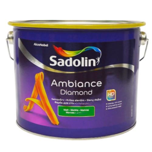 Краска матовая акриловая для стен и потолков Sadolin Ambiance Diamond база BW 10 л Белый (1823119876)