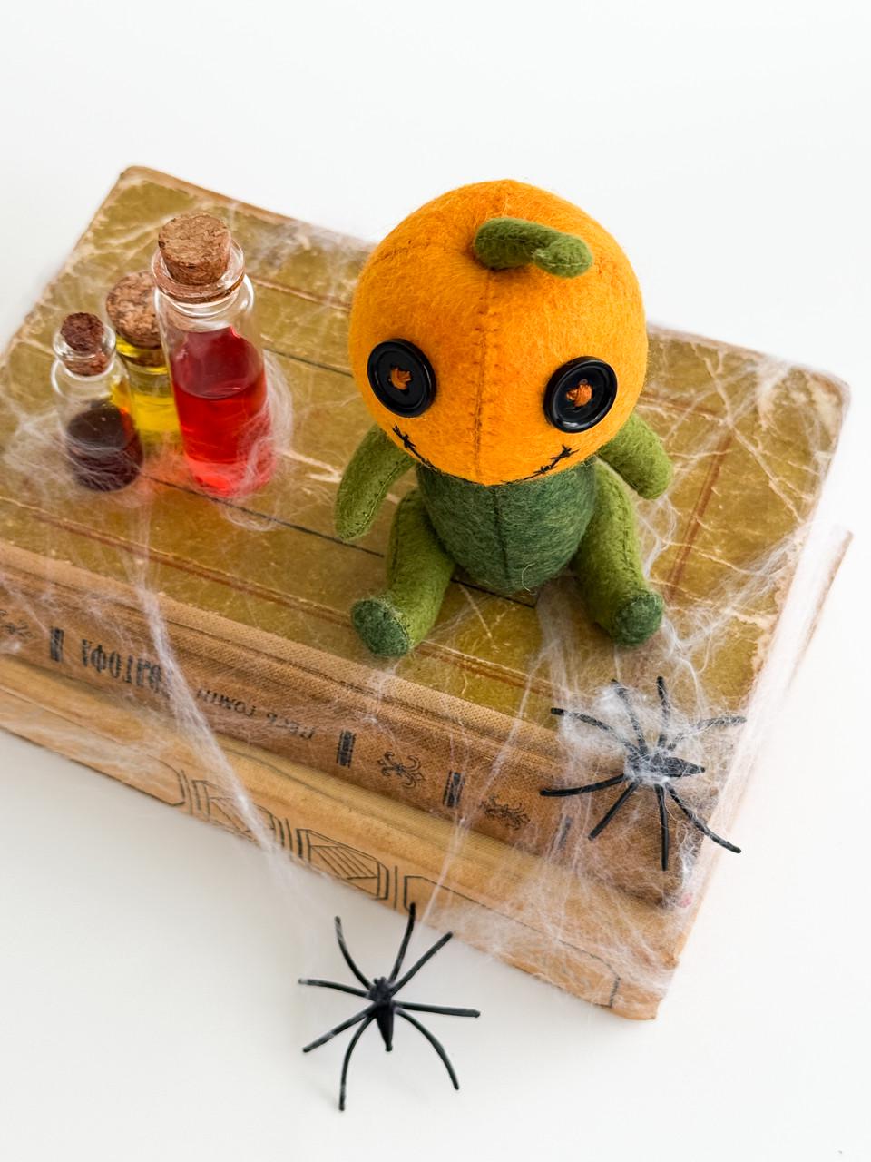 Игрушка фетровая Тыковка 14 см (29528478) - фото 6 Игрушка фетровая Тыковка 14 см (29528478) - фото 6