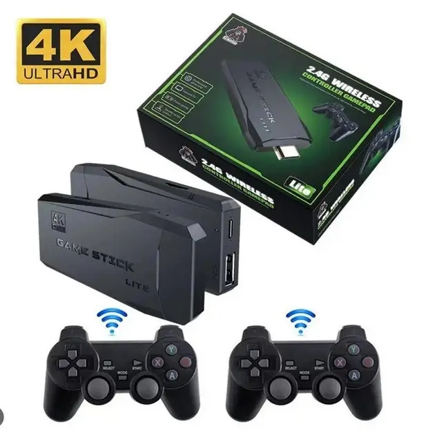 Ігрова консоль Game Stick 4К M8 64G 2.4g wireless 20300 ігор 2 джойстика