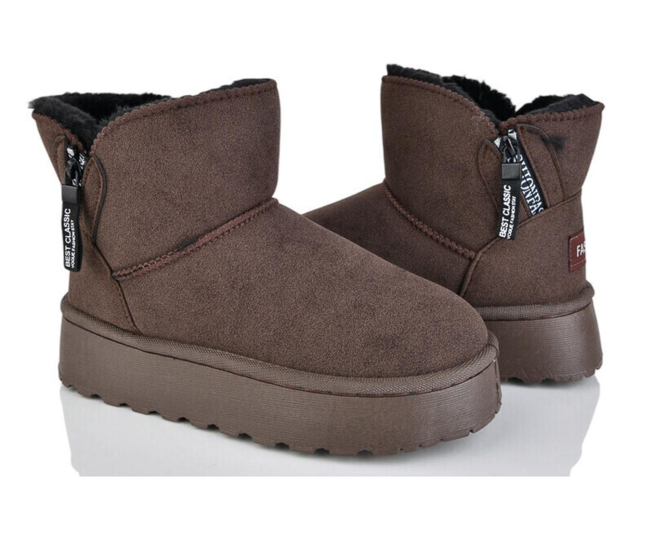 Угги женские Fashion 5762755/37 р. 37 Коричневый