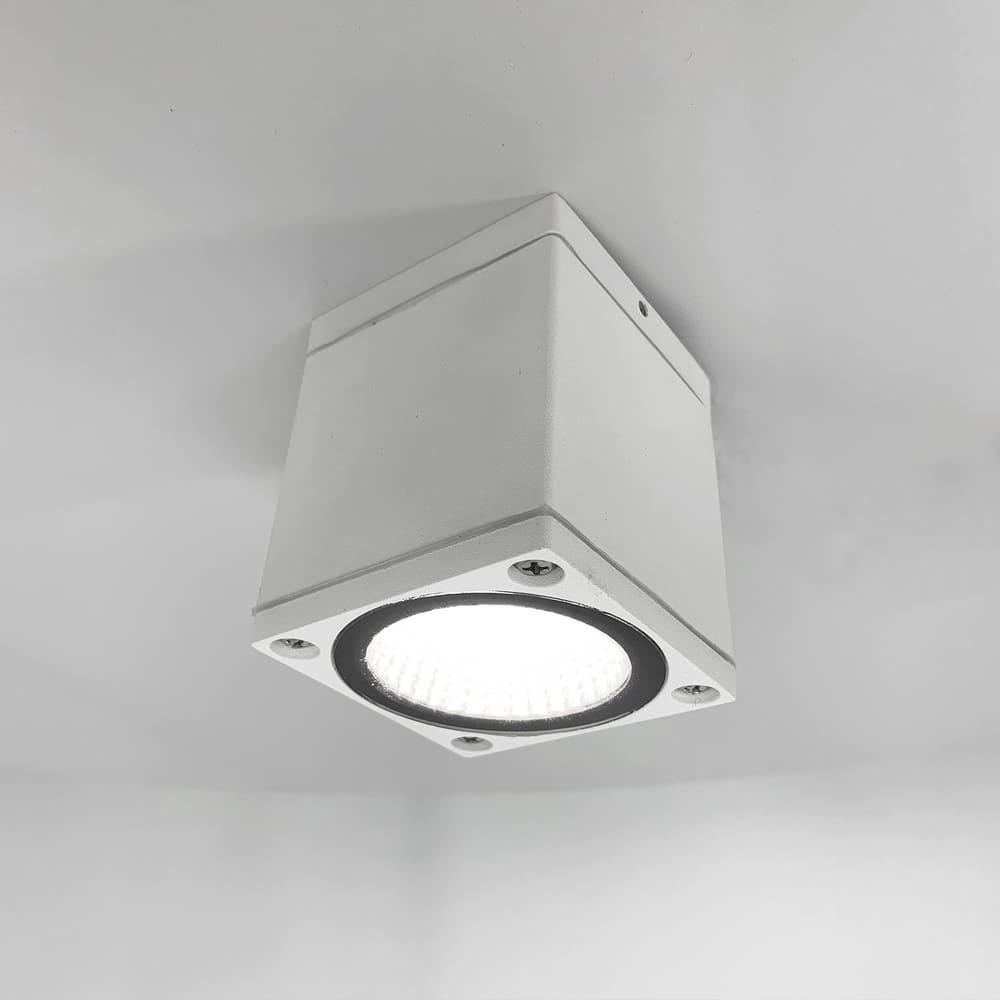 Светильник уличный потолочный прямоугольной формы 8513 10W 3000K IP54 WH Белый