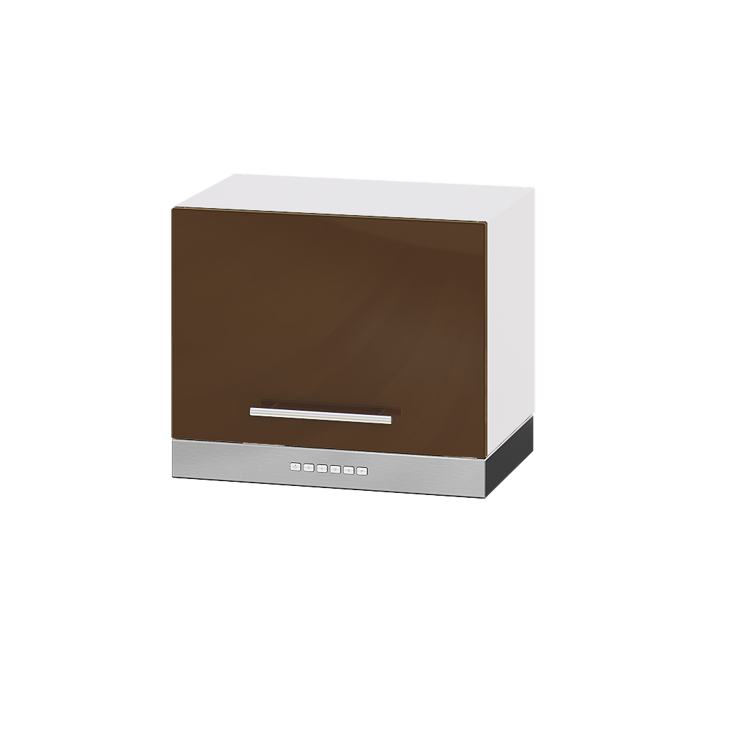 Шкаф верхний под вытяжку Эверест Модерн модуль Верх В15-500 50х30х36 см Капучино глянец/Белый (02761) - фото 1