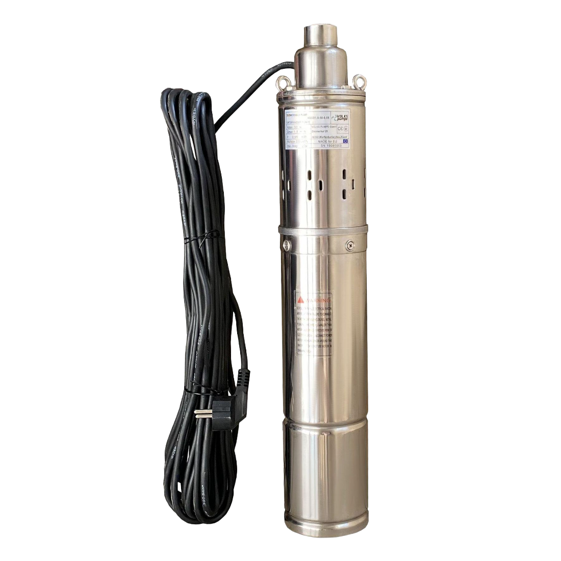 Насос скважинный шнековый VOLKS pumpe 4QGD 1,8-50-0,5 кВт 4" с кабелем 15 м