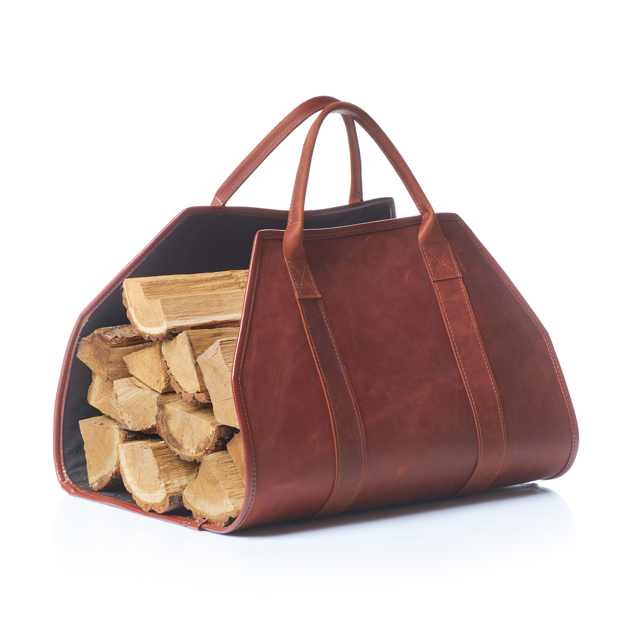 Сумка для переноски дров Vican Carry из натуральной кожи (91023)