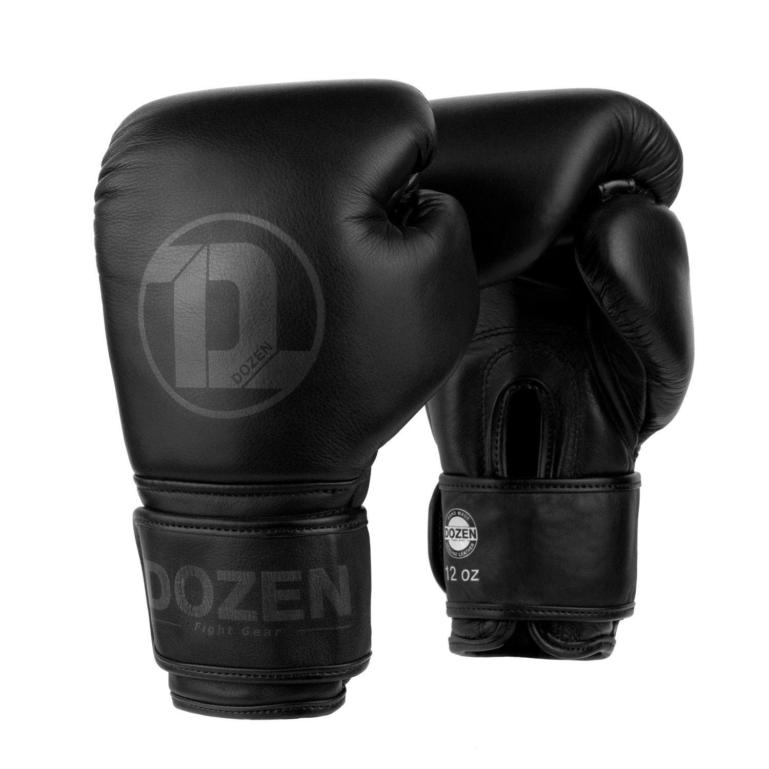 Боксерские перчатки Dozen Monochrome Training Boxing Gloves 14 ун. Черный