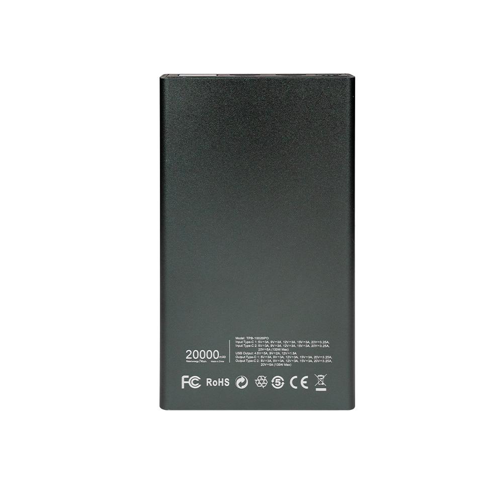 Повербанк Trinix TPB-10020PD 100W PPS 20000 mAh Grey (43-00074) - фото 4