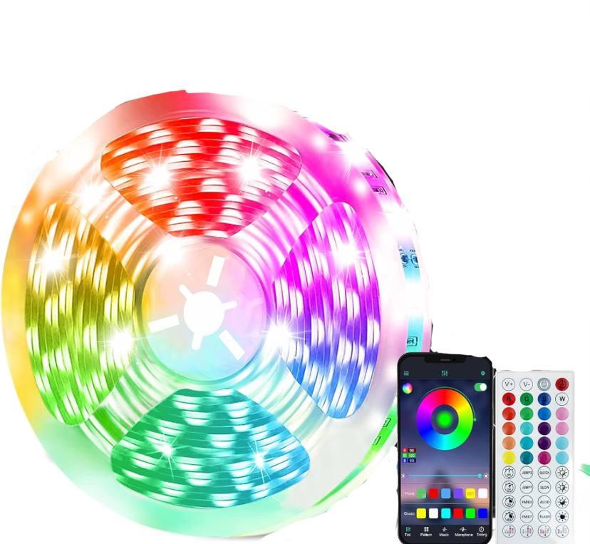 Стрічка світлодіодна для спальні 5050 RGB із синхронізацією музики 5 м