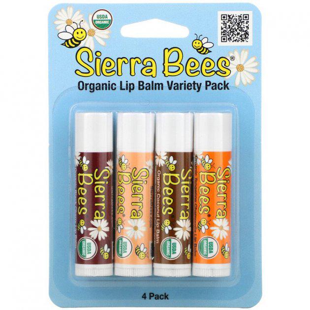 Бальзам для губ Sierra Bees органичний 4,25 гх4 шт.