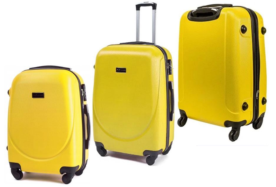 Валіза пластикова WINGS 310 L на 4 колесах Жовтий (CEKRBWI310LB4JET) - фото 4