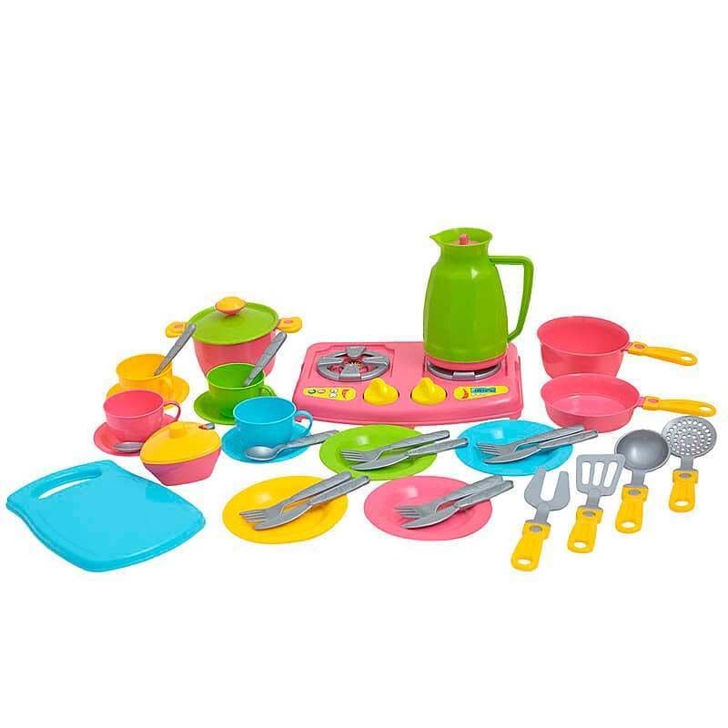 Детская кухня № 7 Технок с набором посуды (3589)