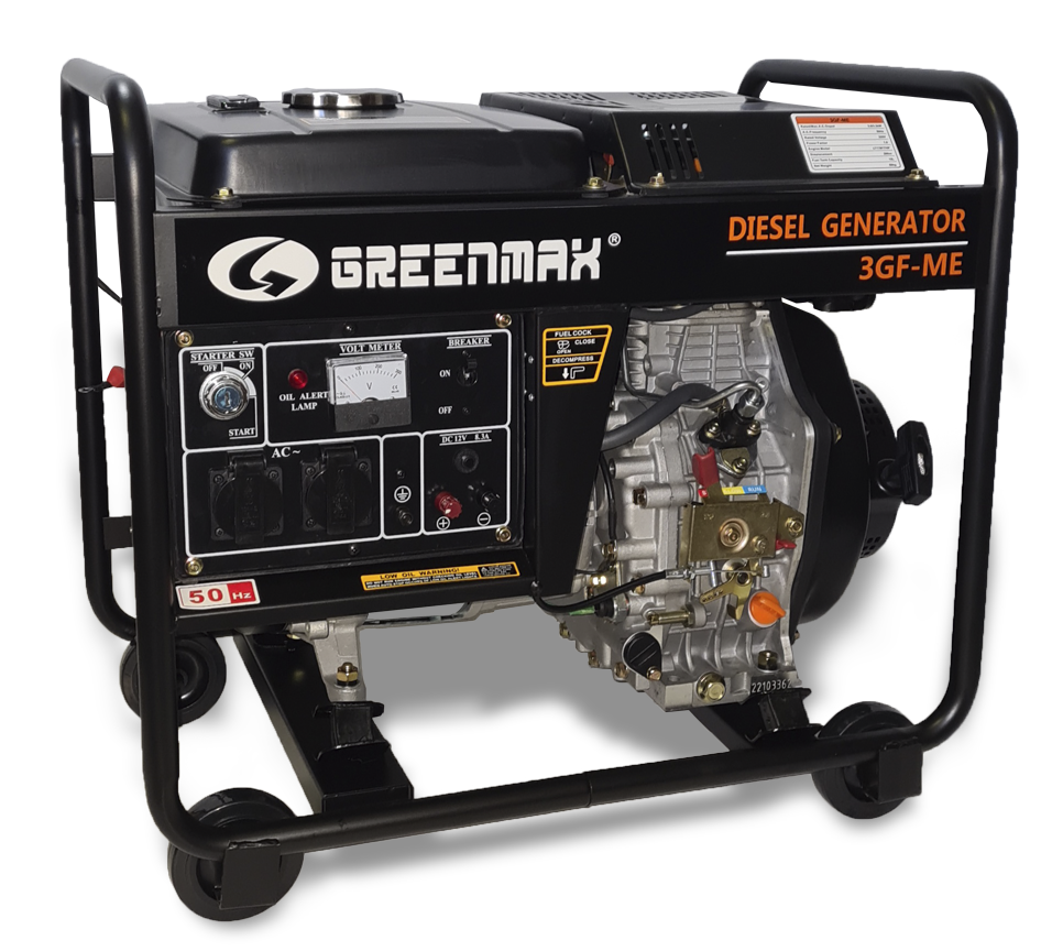 ᐉ Генератор дизельный Greenmax 3GF-ME 2,8/3,2 кВт