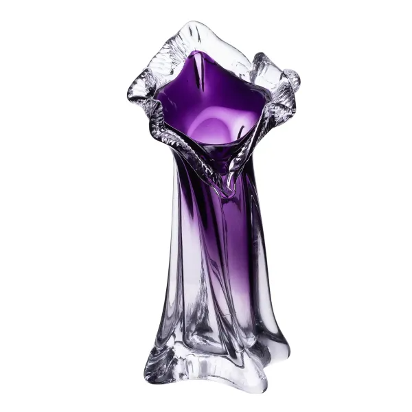 Ваза ручной работы Castillo стеклянная 20 см Фиолетовый (HP-9-9)