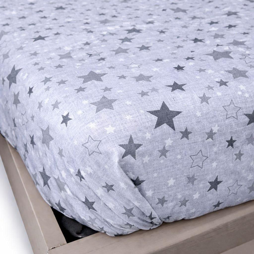 Простынь на резинке Moonlight Stars бязь 140х190х25 см (200220404)