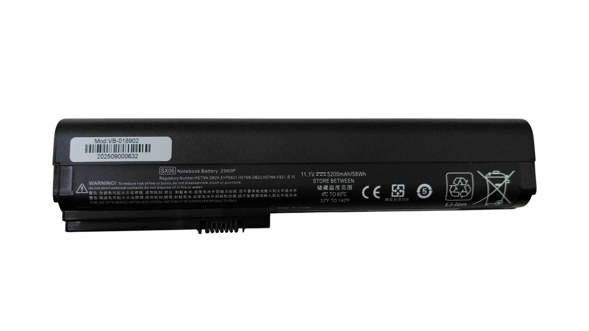 Акумулятор для ноутбука HP HSTNN-DB2L EliteBook 2560p 11,1 V 5200 mAh (018902) Акумулятор для ноутбука HP HSTNN-DB2L EliteBook 2560p 11,1 V 5200 mAh (018902)