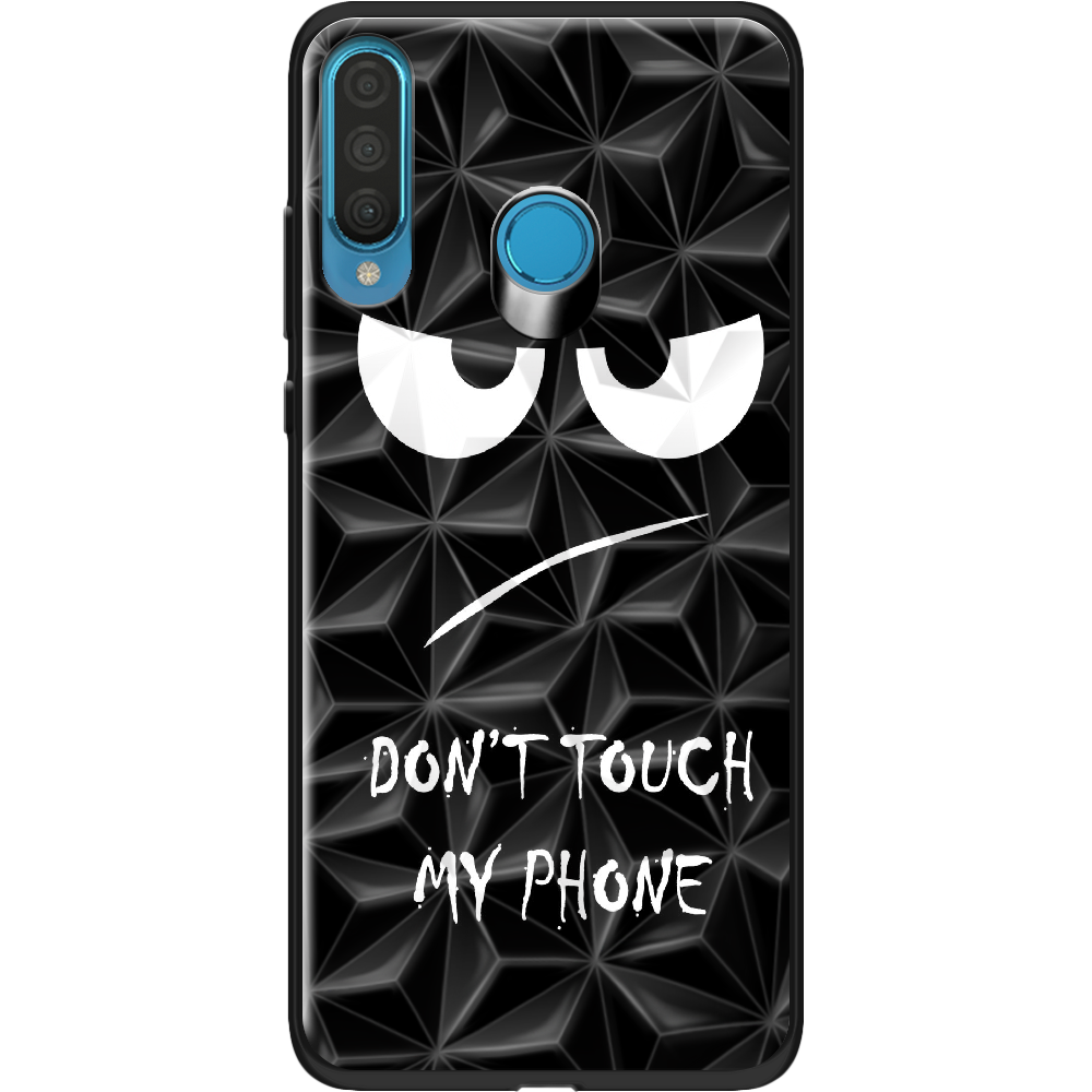 Чехол Boxface Huawei P30 Lite Don't Touch my Phone Черный силикон с призмой (36871-up535-37851)