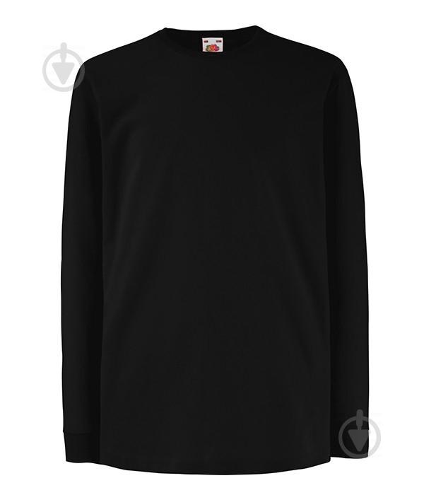 Футболка Fruit of the Loom Long Sleeve 116 см Черный (061007036116)