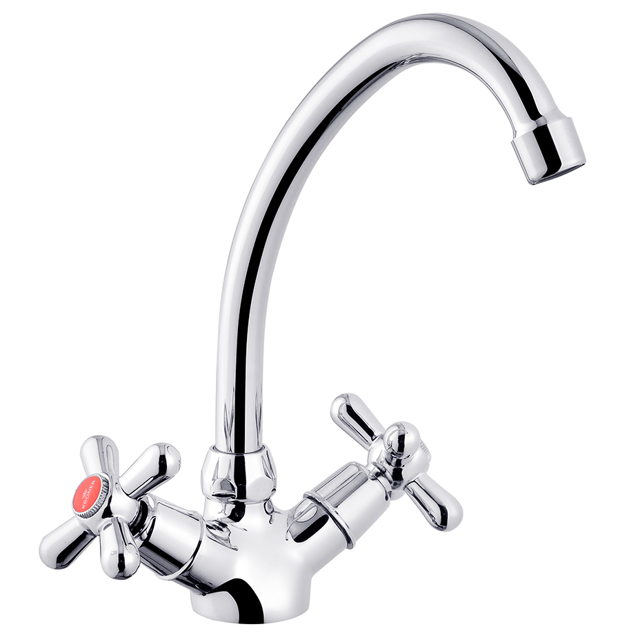 Смеситель для кухни KRONER Royce-C030 CV029049 двухвентильный Хром (158147)