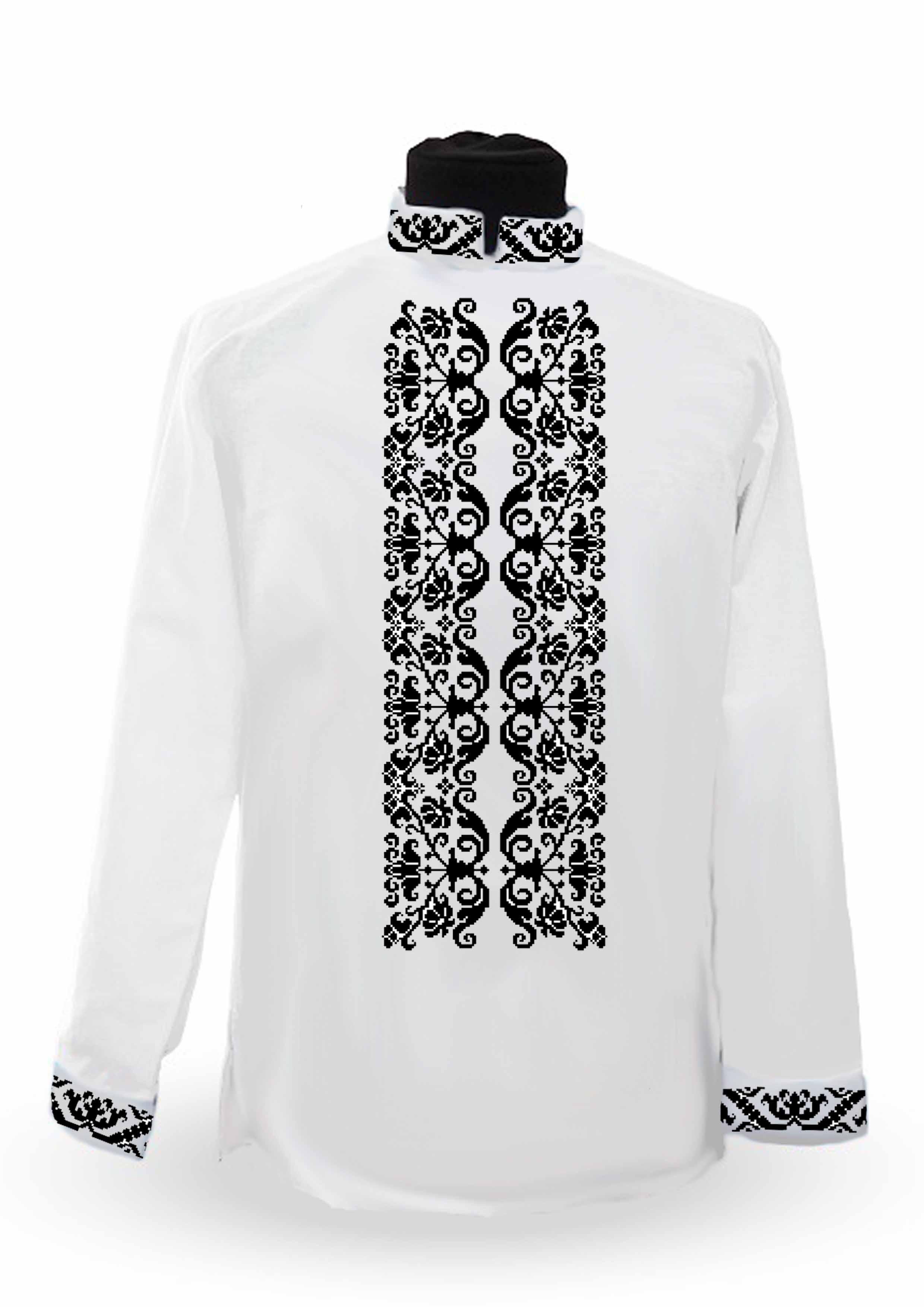 Заготовка для вышивки нитями или бисером/рубашка мужская не пошитая СЧД-235 домотканное полотно